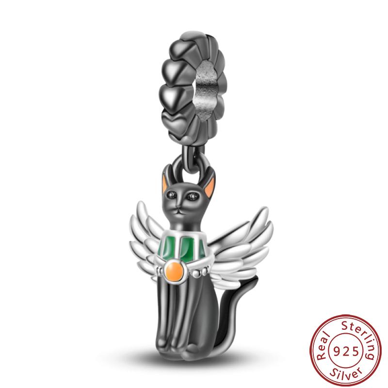 Милая серия «Кошка и собака» Медные шармы «Луна», «Бабочка», «Отпечаток лапы» 3 мм Сделай сам Изготовление изящных ювелирных изделий Подарки