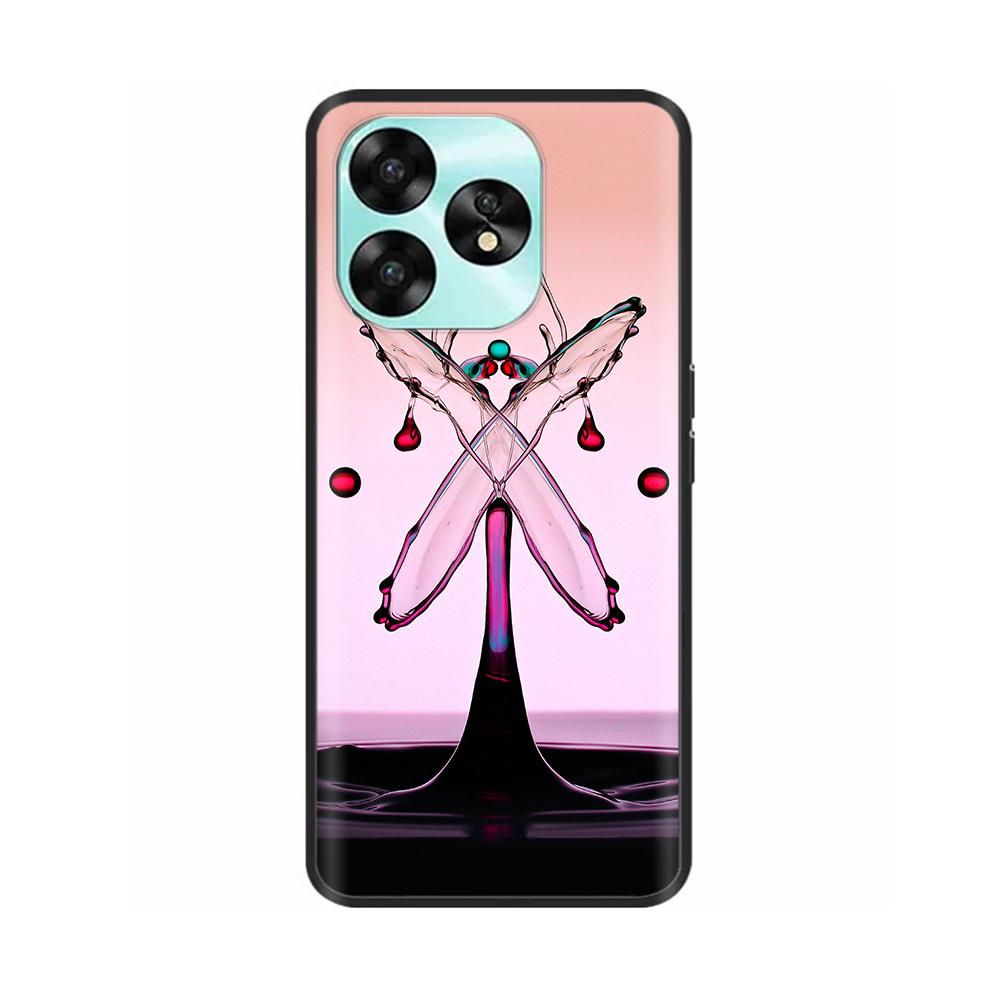 Чехол для Umidigi A15 A15C Милый Цветок Мышь Ударопрочный Силиконовый Мягкая Задняя Крышка для Umidigi A15C NFC A 15 Мобильный Защитник Fundas