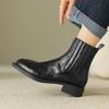Мода 2024 Новые Осенние Женские Ботинки Челси Женские Ботинки Зимние Ботильоны на Блочном Каблуке для Женщин Zapatos De Mujer Женские Массивные Ботинки