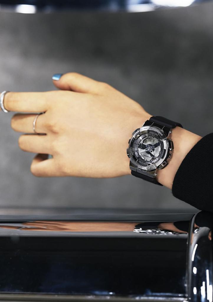 Watch Model Metal Covered Black [Casio] G-Shock [] Mid-size GM-S110-1AJF Women's