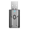 Приемник T02 Передатчик Hands-Free Bluetooth-совместимый V5.0 Многофункциональный черный USB 2-в-1