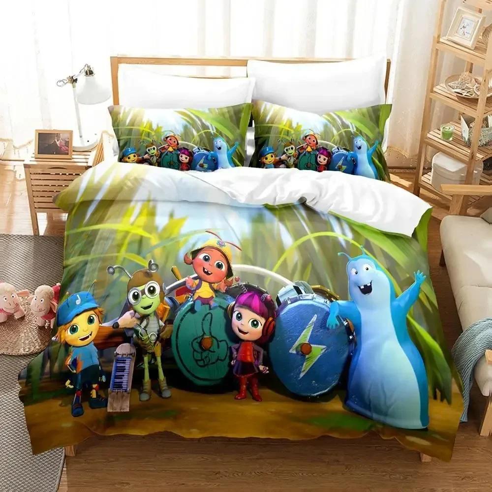 Постельное белье Beat Bugs Односпальное Twin Печатный комплект постельного белья с наволочкой Пододеяльник Мягкий Односпальный Двуспальный Queen Super King Size