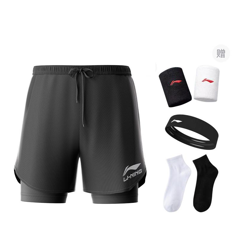 Спортивные шорты Li Ning мужские черные LSKT666s