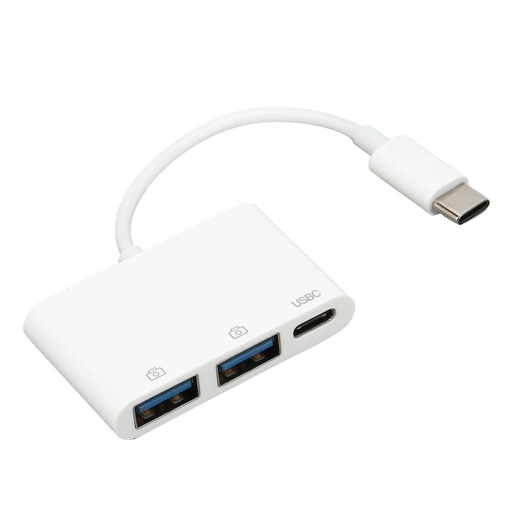 USB-адаптер 3 в 1 Быстрая передача данных Легко использовать Маленький портативный USB-адаптер с несколькими портами для телефона, компьютера