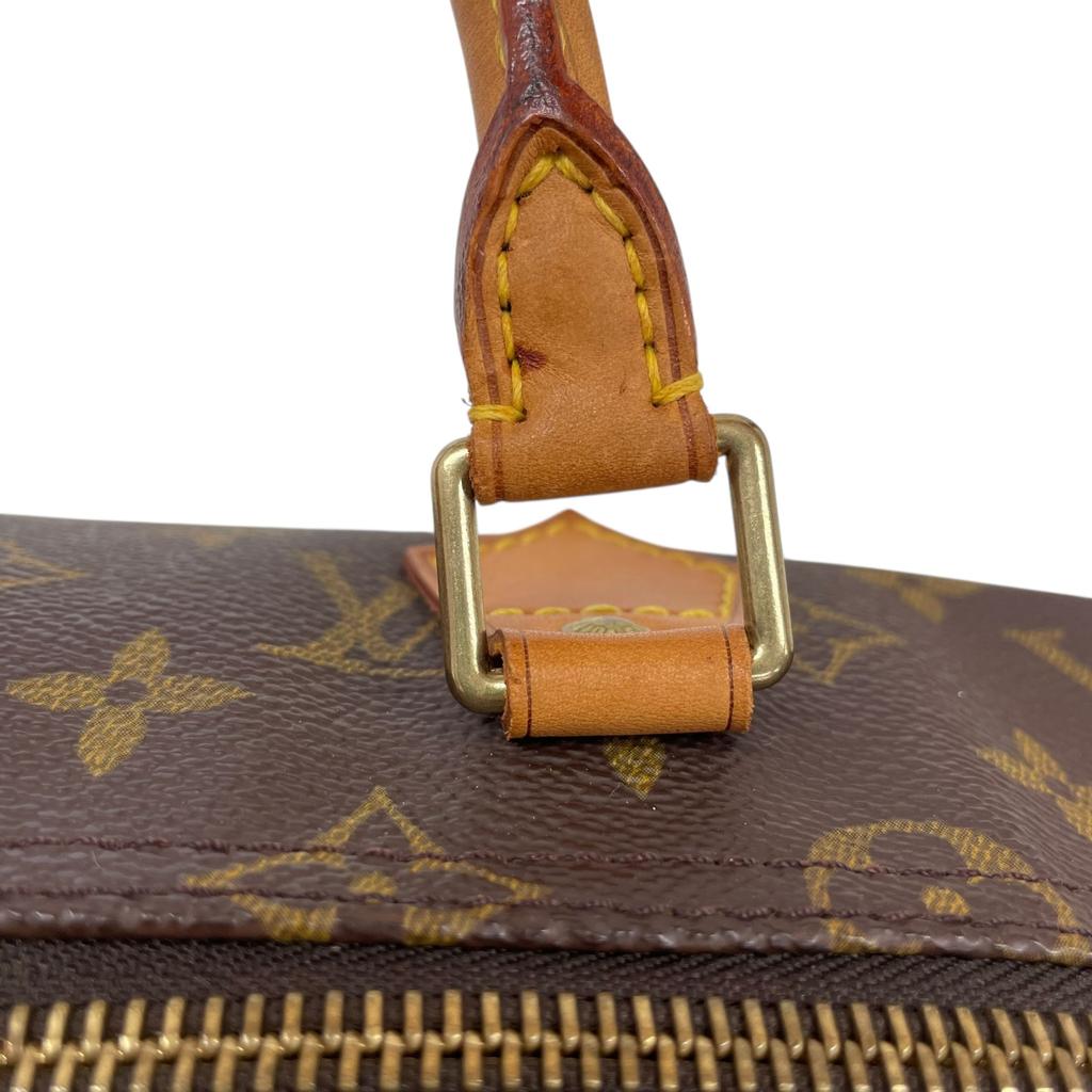 Подержанная сумка Louis Vuitton Monogram Speedy 35 M41524 Бостонская сумка Канва Коричневый Аутентичная 1213