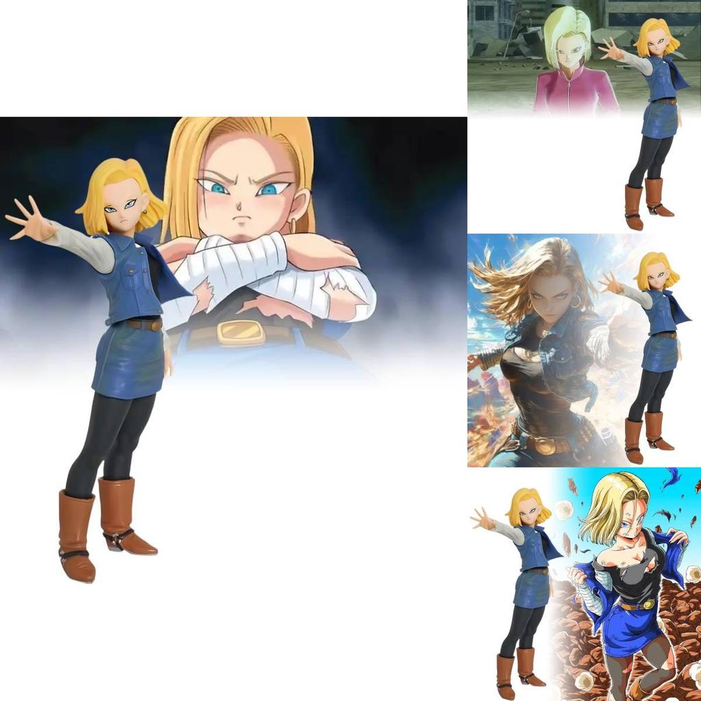 Stunning Seven Dragon Balls Super Saiyan Figurine Android 17 And 18 Pvc Model