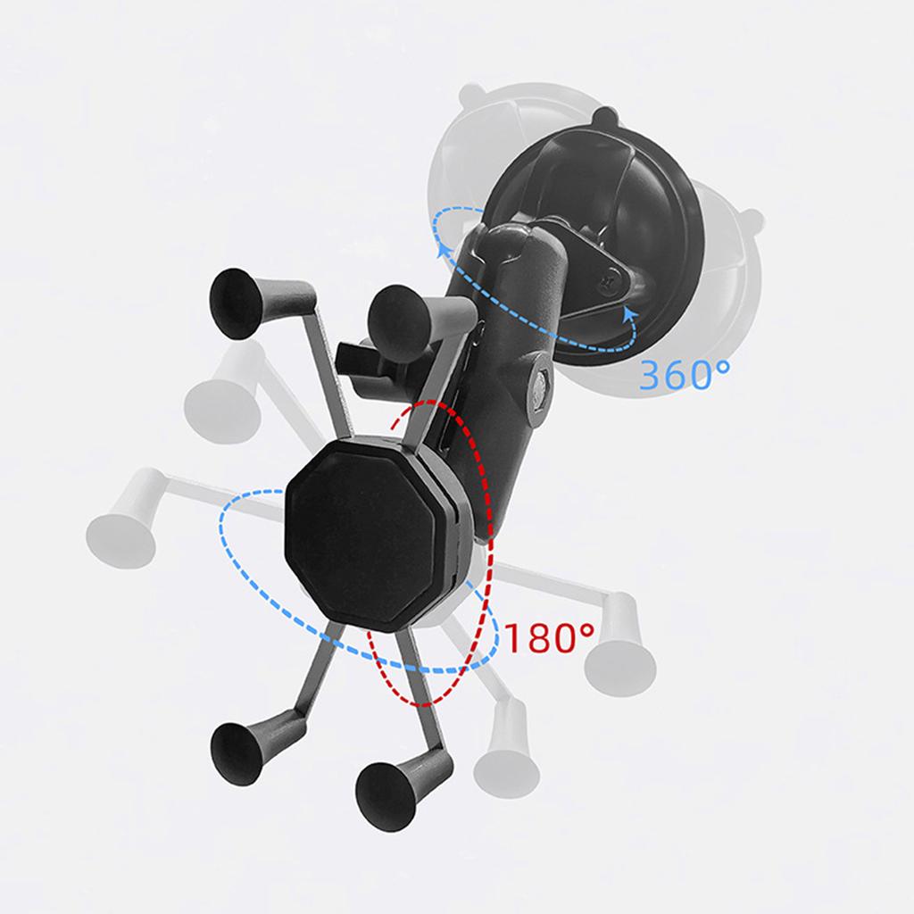 360Degree Rotatable Ball Mount Twist Lock Suction Cup Base Window Mount for Mobile Phones Action Camera Accessories