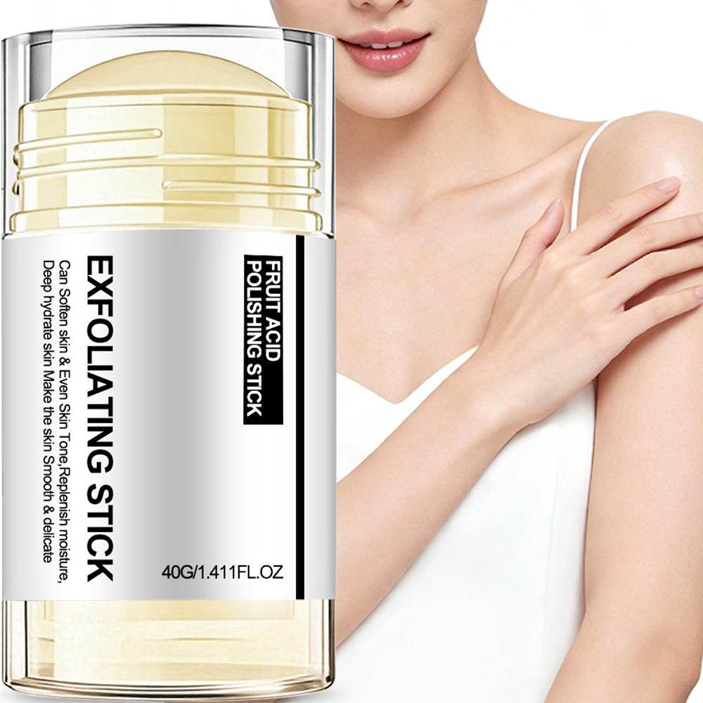 Exfoliating Body Stick-Gentle Exfoliates Surface Skin Cells To Refine Dark Patches-Even Skin Tone-Suitable For All Skin Types, 40g