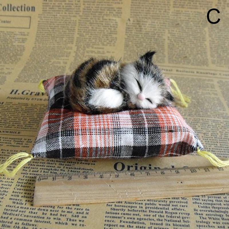 Мини милая имитация котят, кошек, плюшевая игрушка, игрушка для спящих кошек, детская кукла, подарок на день рождения, кукла