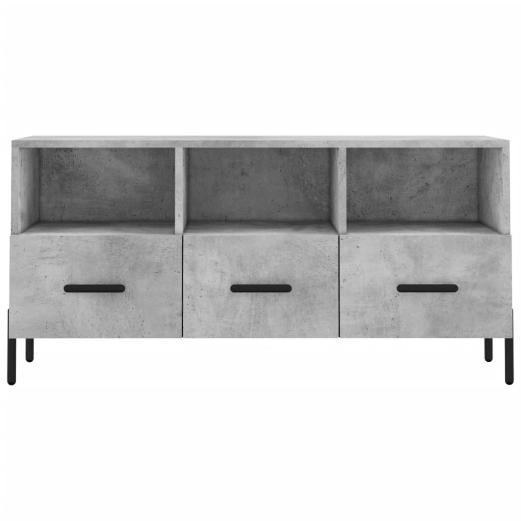 TV Stand Concrete Grey 102 x 36 x 50 cm Particleboard
