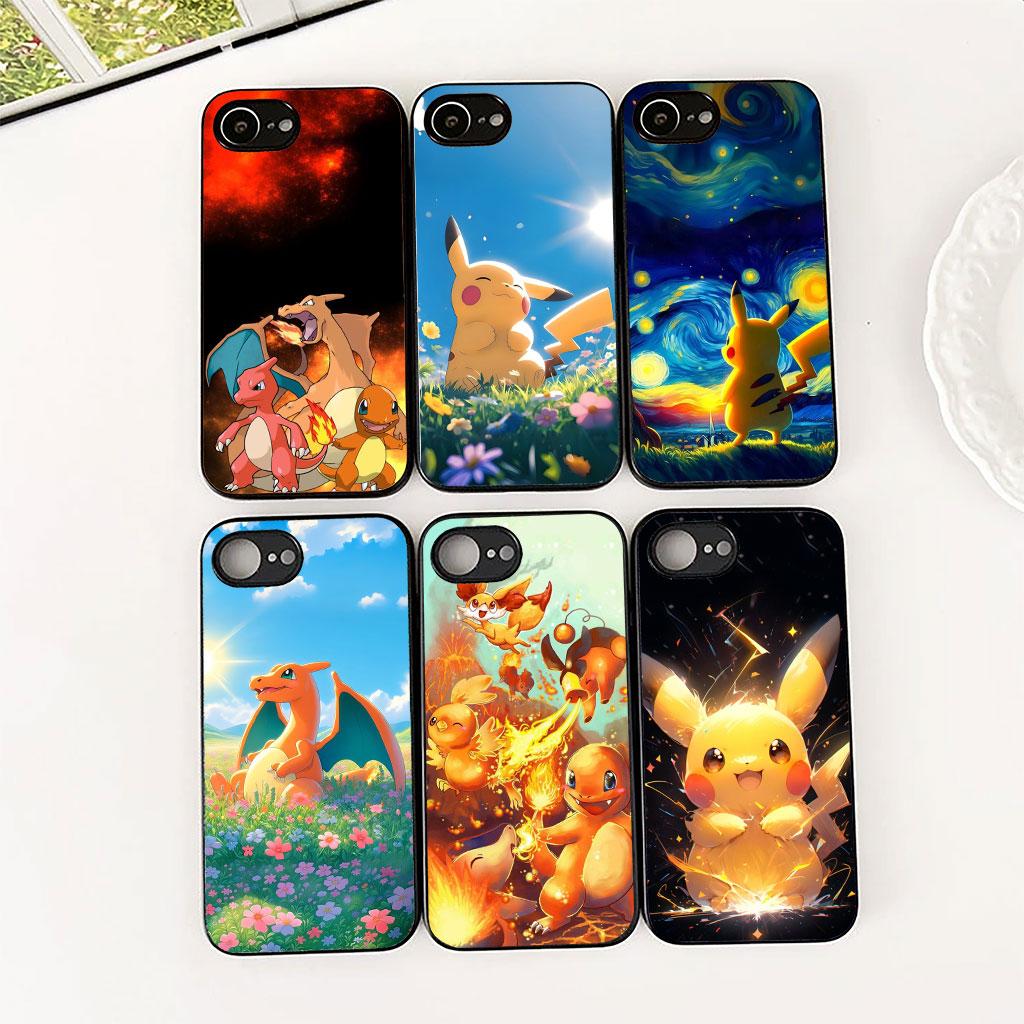 Чехол для телефона P-Pokemons Charmander P-Pikachus для Samsung Galaxy S25 S24 S23 FE Ultra Plus S7 Edge S25+ S23+ A56 5G Мягкий чехол