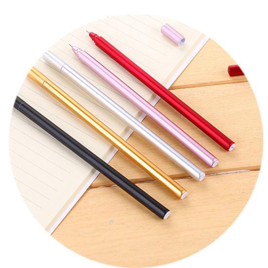 0.5mm Metallic Feel Student Writing Drawing Signing Ink Gel Pen Stationery Gift