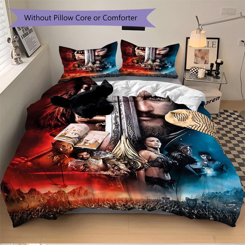 3pcs Fantasy Adventure Bedding Set. Soft and Comfortable with No Core Included (1x Duvet Cover + 2x Pillow Covers) yy251010192