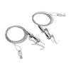 2pcs Adjustable Picture Hanging Wire with Hook 2m Length 33LBS Loading for Wall Picture Exhibition