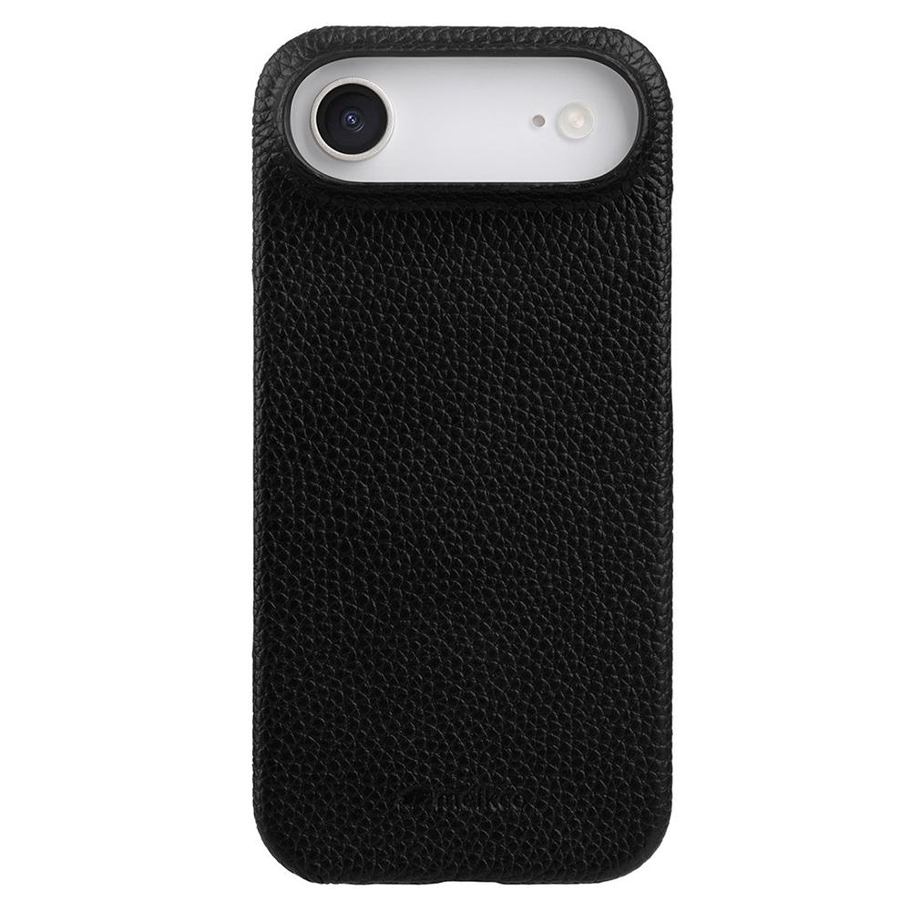 MELKCO For iPhone Air Case Genuine Cow Leather PC Phone Cover Compatible with MagSafe