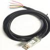 Двухчиповый USB-кабель FTDI USB-RS232-WE-1800-BT с чипом FTDI, 1,8 м, USB на оголенные провода, черный кабель-преобразователь интерфейса
