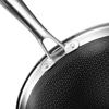 Совместимость с HexClad Hybrid Wok, гарантия прямых продаж, антипригарное покрытие [26 см] [Антипригарное покрытие] Духовка/посудомоечная машина (только производитель, включено) [HexClad]