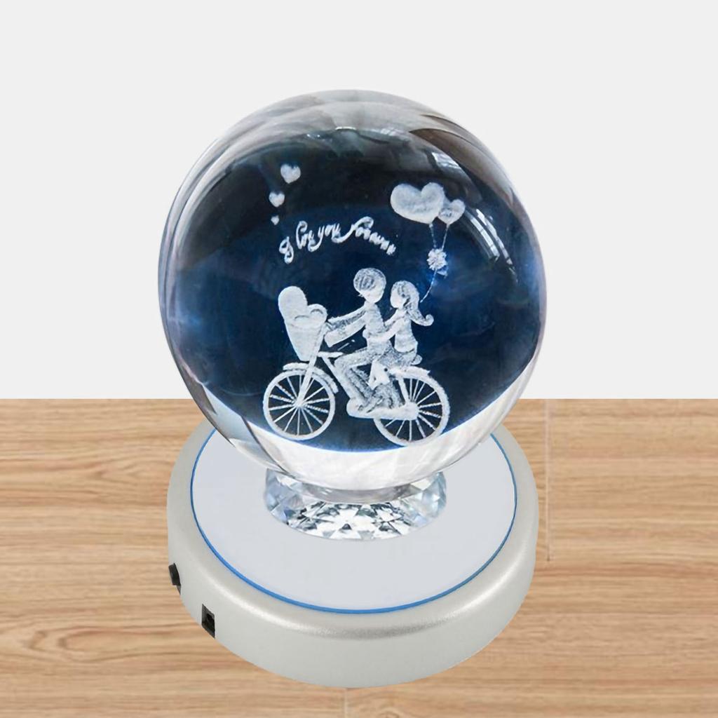 Colorful LED Light Crystal Display Stand Base #4