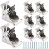 Folding Leg Brackets, Set of 8, Table Legs, Folding, 72 Screws Included, 90 Folding, Table Leg Brackets, Desk Legs, DIY, Crafts