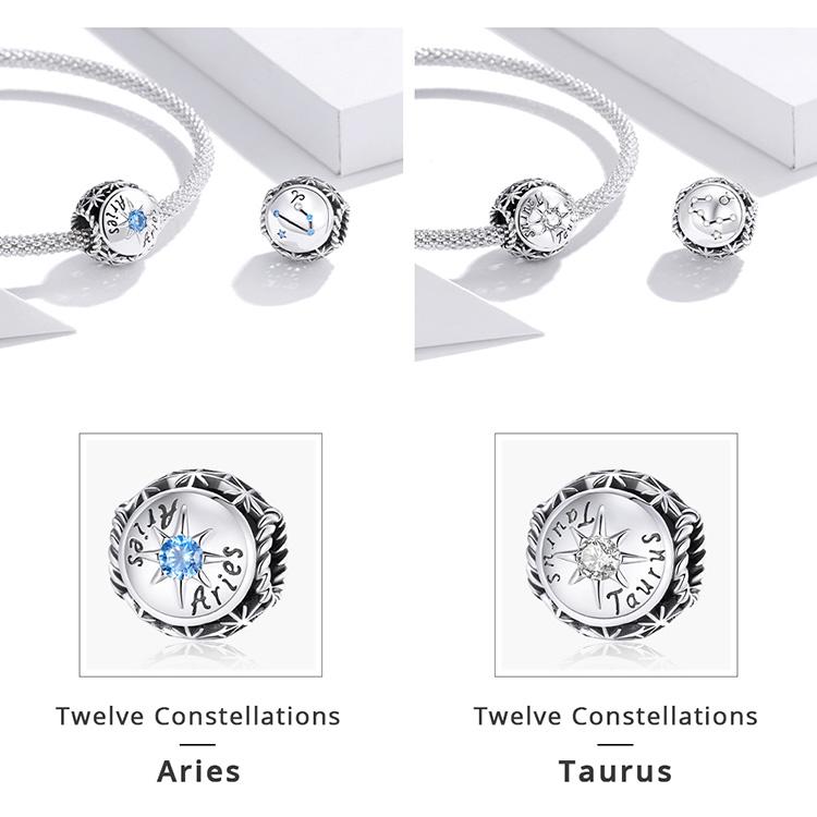 Набор бусин со знаками Зодиака для творчества