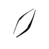 For Mazda CX-5 CX5 KF 2017-  2024 Black Car Headlight Eyelid Strip Accessories Front Head Light Lamp Eyebrow Cover Trim
