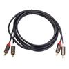 1m 2 RCA To 2 RCA Cable Male To Male Audio Cord for TV Amplifier Soundbox
