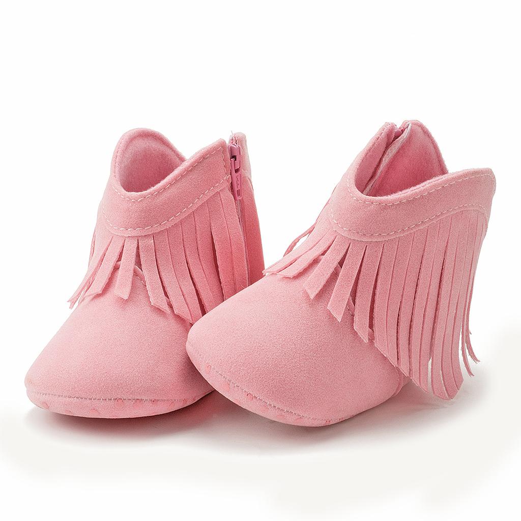 Детская обувь Теплая обувь с кисточками Обувь для малышей на мягкой подошве Усиленная недеформируемая обувь с кисточками