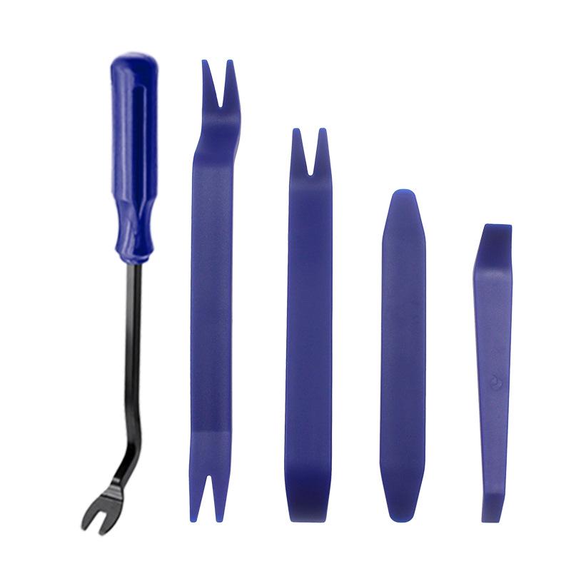 Набор из 5 предметов для снятия автомобильной аудиосистемы/панелей салона: 4 монтировки и 6-дюймовая отвертка