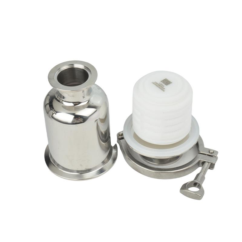 ПП ПТФЭ 0,22 мкм 2,5" 5" 10" Д-160/245/385 мм KF25/40/50 Вакуумный зажим Нержавеющая сталь 304 316L Проточный фильтр-сетка Для домашнего пивоварения