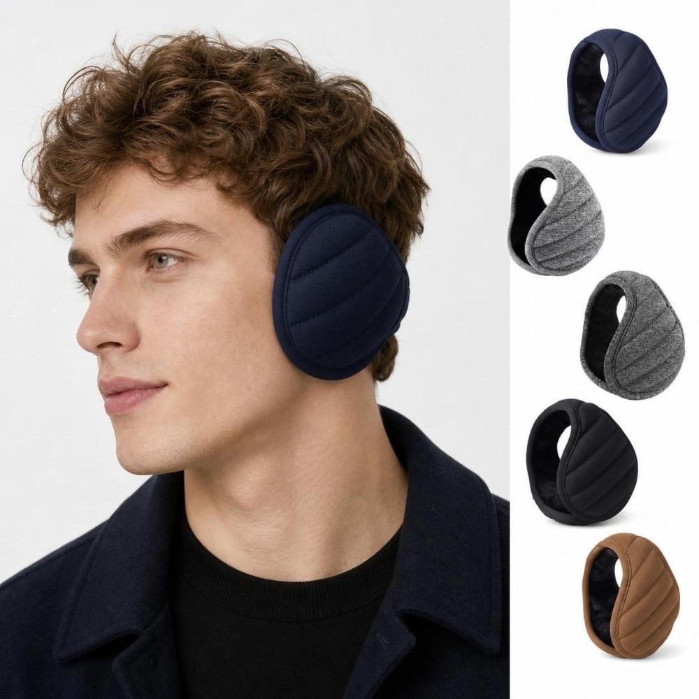 Thick Plush Lined Winter Earmuffs Soft Windproof Ear Covers Portable Plush Earmuffs Outdoor Use