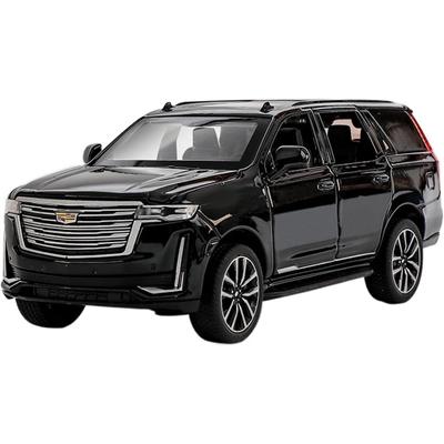 Модель автомобиля 1/32 для внедорожника Cadillac Escalade, литой игрушечный автомобиль со звуком и светом, инерционный механизм, многоцветный