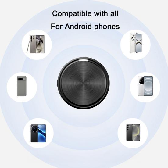 Round GPS Tracker for Android for iOS Portable Keys Wallet Luggage Pets Item Finder Locator