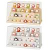Dustproof Display Box Storage Cabinet Compact Design Versatile Use Figurines Showcase Transparent Organizer