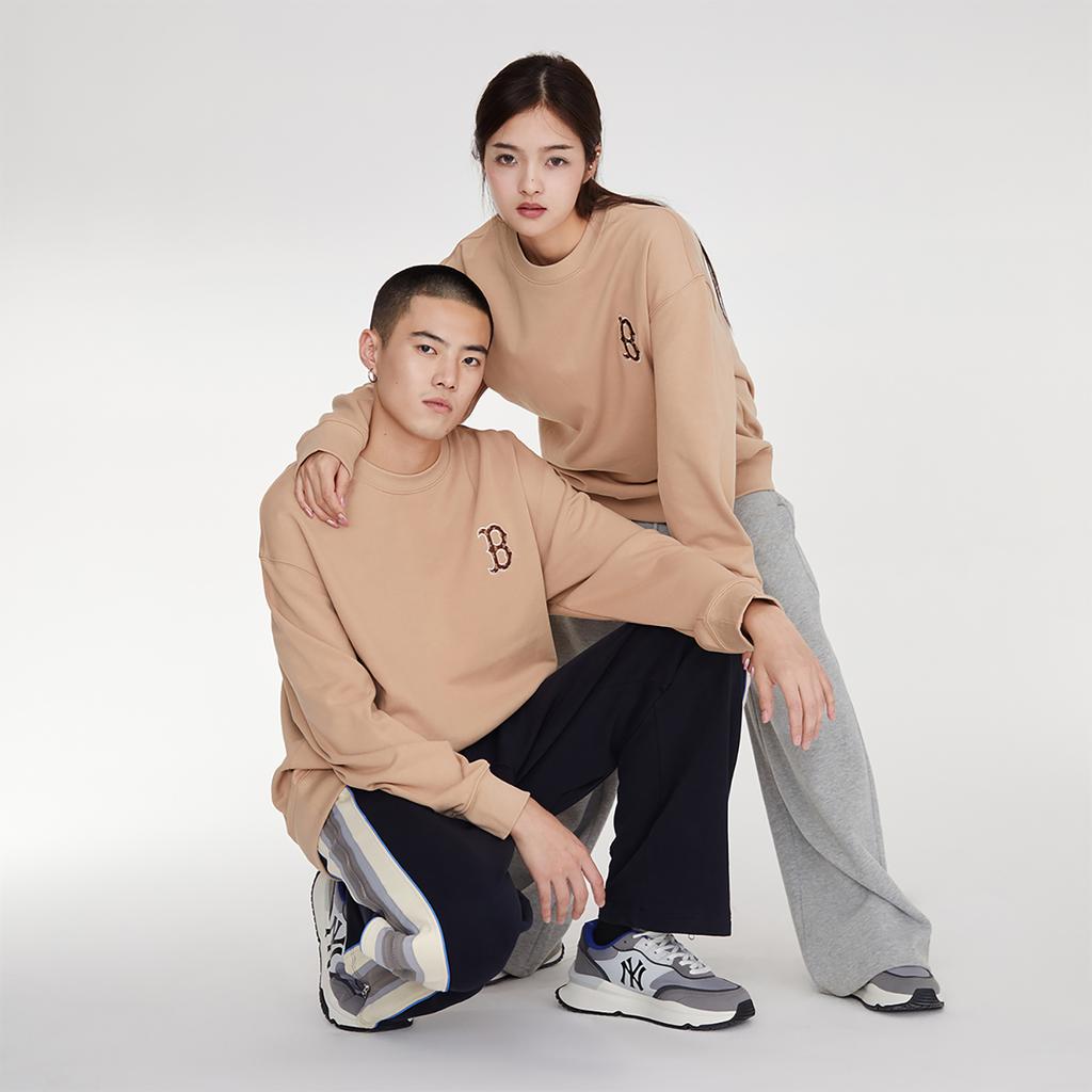 Новые свитшоты MLB Boston Red Sox Унисекс Бежевый Желтый 3AMTM1234-43BGS