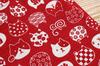 Made In Cotton Drawstring 16 X Small Japanese Red [Kyosuke] Japan, 100% Bag, Approx. 15.5cm, Pouch, Pattern, Nyankomon,