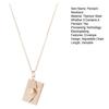Personalized Envelope Locket Necklace for Women Custom Love Letter Message Birthstone Jewelry Envelope