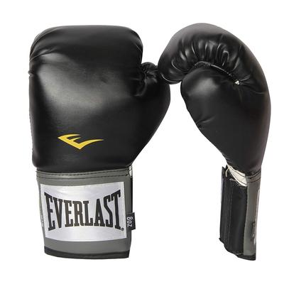 Тренировочные боксерские перчатки Everlast 8 унций в профессиональном стиле, черные,