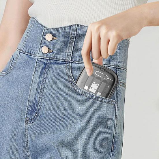 Адаптер для кабеля передачи данных с USB-разъемом 8-контактным для Android-конвертера, гнездами для извлечения SIM-карты, выдвижным чехлом для кабеля зарядки Type-C мощностью 60 Вт
