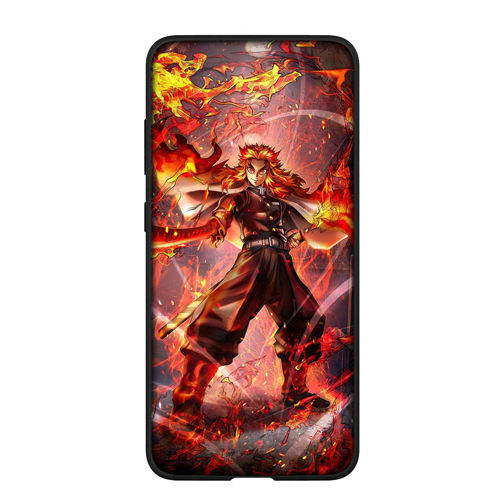 Чехол для телефона Samsung Galaxy S25 S24 S23 iPhone 16 15 Xiaomi Redmi Note 14 13 12 16E X 11 Pro Max OPPO Moto Demon Slayer Rengoku Kyoujurou Cool Cover