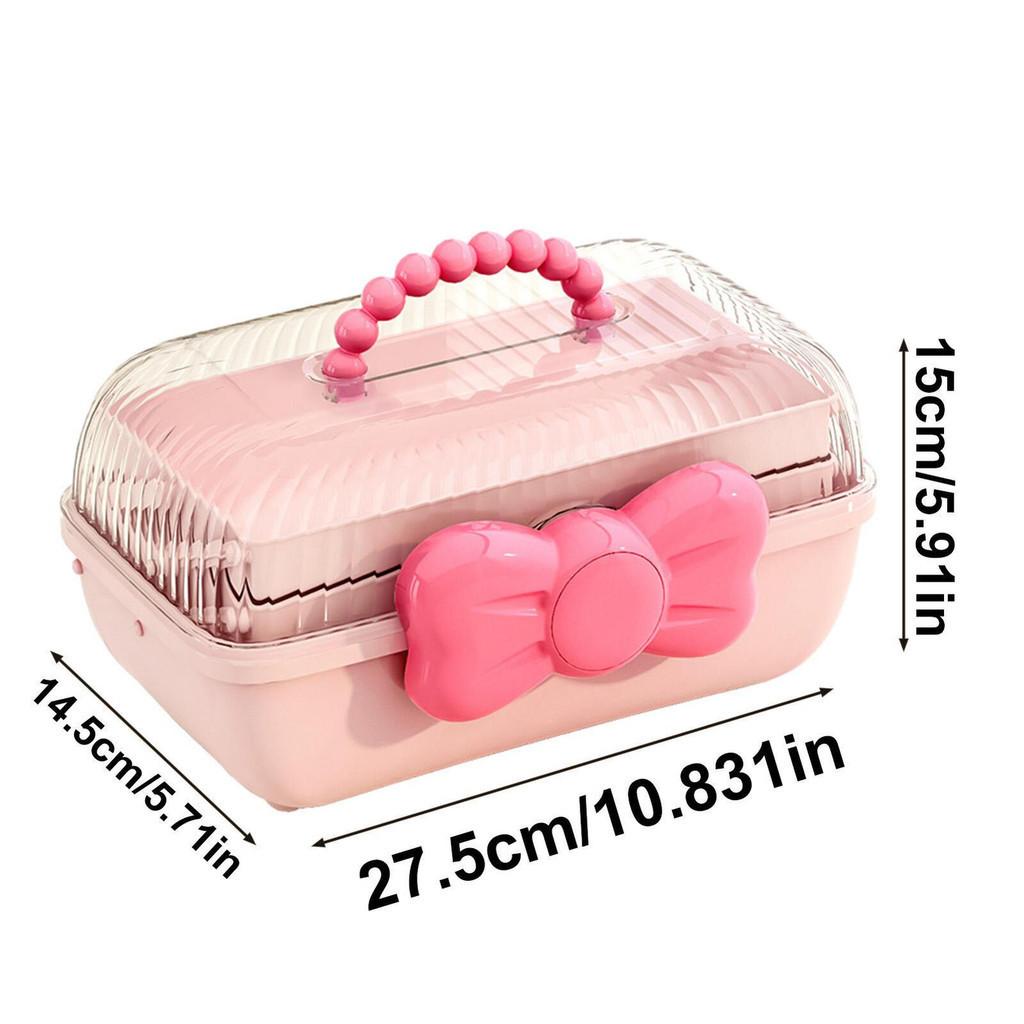 Многослойный органайзер для заколок, симпатичный футляр для украшений для девочек, стойка для показа повязок на голову, детский ящик для хранения аксессуаров для волос