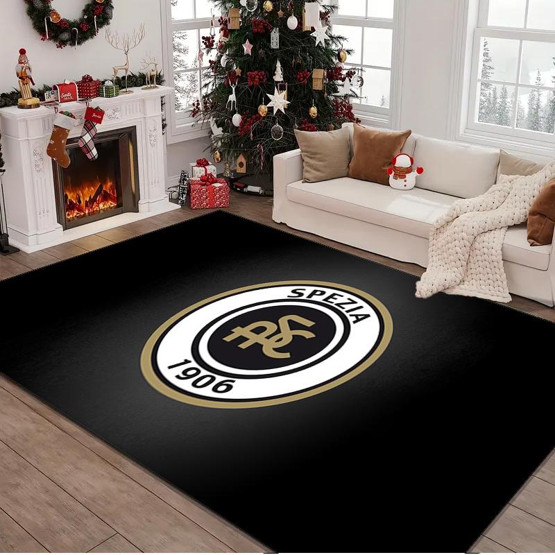1PC rug Spezia Fc Crest Design Carpet, Chair Rug,Area Rug for Office Bedroom living rooms bedroom, Doormat decor Christmas fan gifts