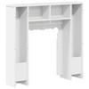 Fireplace Surround Glossy White 93 x 20 x 89 cm Wood Material