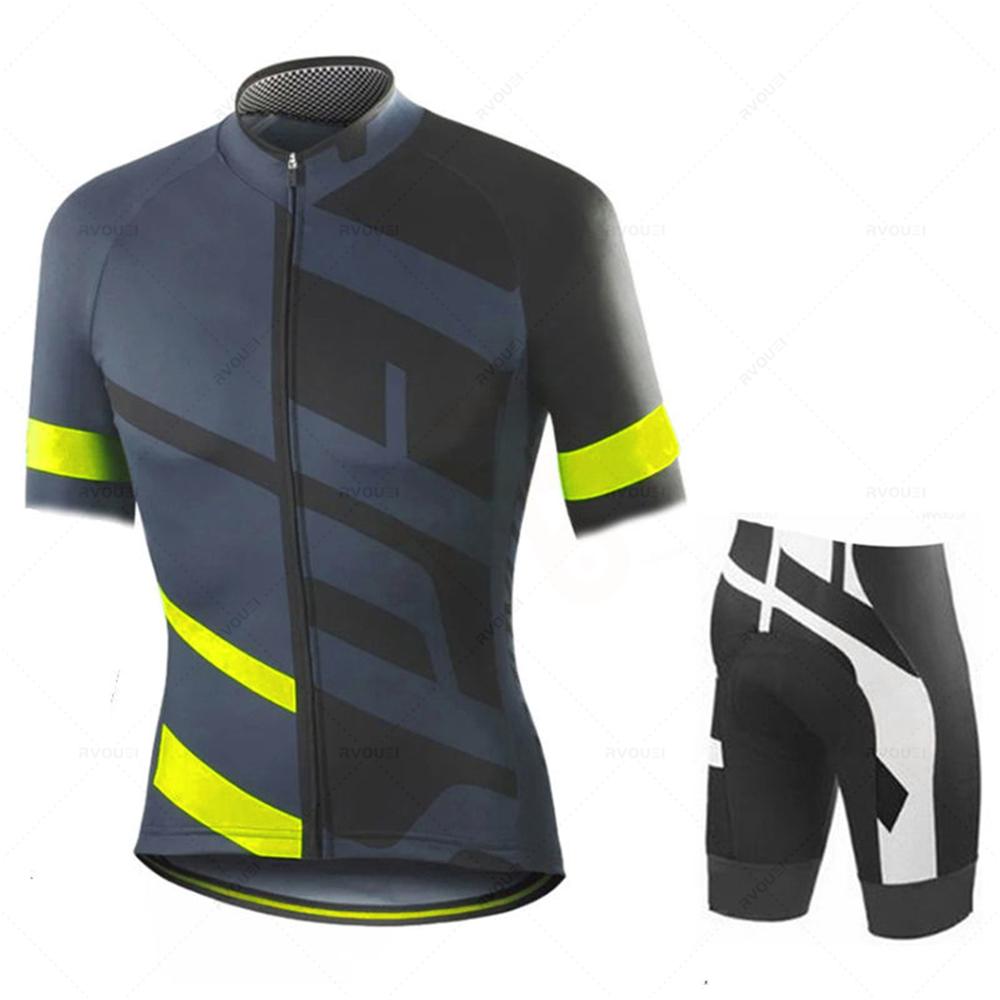 Дышащий Быстросохнущий 2024 Комплект Велоджерси Летняя Одежда Одежда для MTB Велосипеда Униформа Майо Ropa Ciclismo Мужской Велокостюм