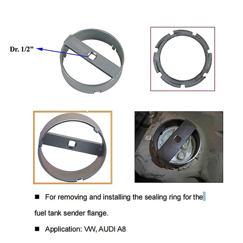 A16P-T10202 Fuel Tank Sealing Ring Removal Tool For VW/ Fuel Tank Remover&taller Petrol Pump Wrench Tool
