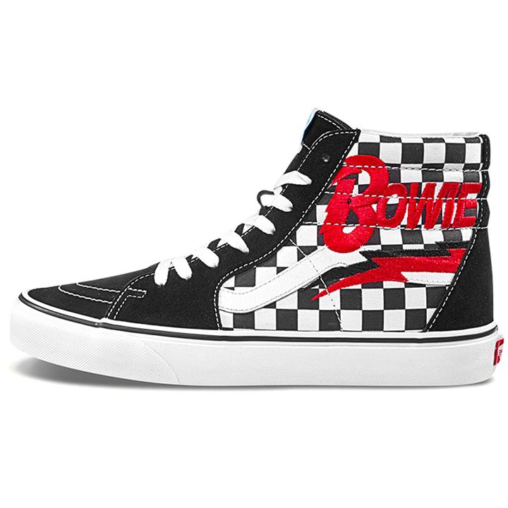 Vans SK8-Hi 'Diamond Dogs' (Unisex) black white red Skate Shoes VN0A38GEVJ0