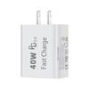 PD 40 Вт с регулируемым напряжением США Быстрая зарядка USB-C Многопортовая зарядка Подходит для зарядного устройства Samsung Зарядное устройство Apple 15 Источник Сертификация UL