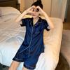 French Loose Home Service Two-piece Pajamas Summer Short-sleeved Pajamas Women's Ice Silk Thin Section