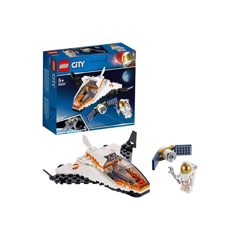 LEGO City Jet Plane Chasing Satellites 60224 Block Toy Boy
