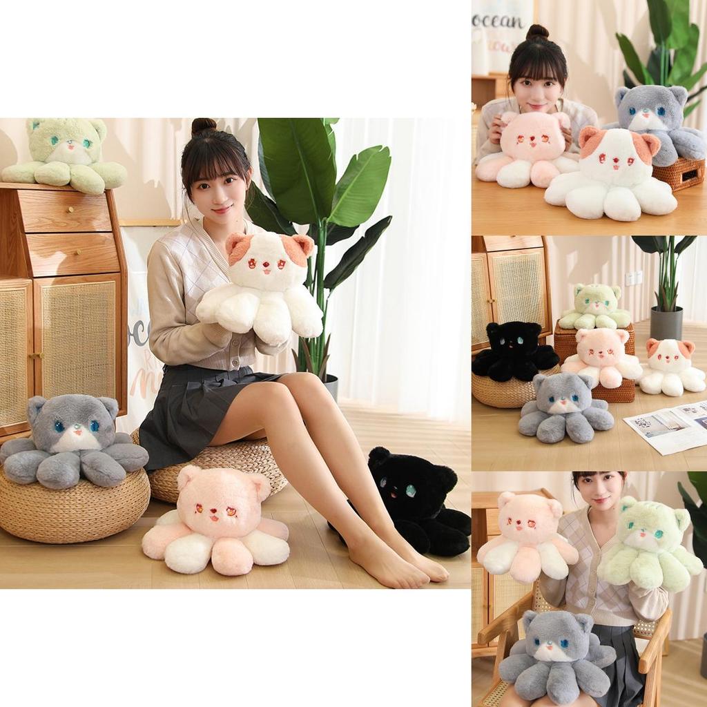 Милая плюшевая игрушка Jellycat в виде кошки, мягкая набивная подушка, кукла-осьминог, домашний декор, детский подарок