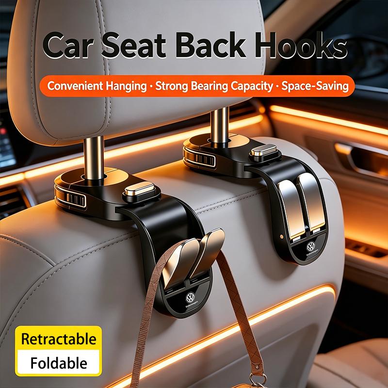Volkswagen Car Hooks Seat Headrest Hanger Holder Storage Organizer Key for VW Golf Phaeton Amarok Teramont T5 ID3 Tiguan T-Cross ze3